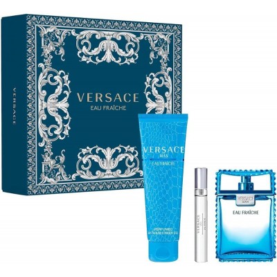 VERSACE Man Eau Fraiche SET: EDT 100ml + shower gel 150ml + EDT 10ml